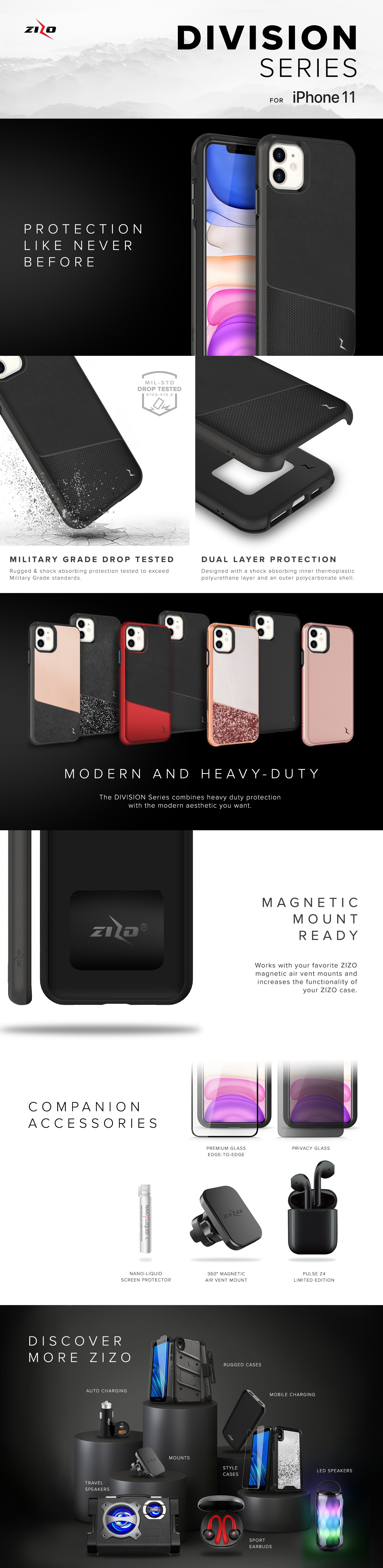 Discover the ZIZO Division Series iPhone 11 Collection